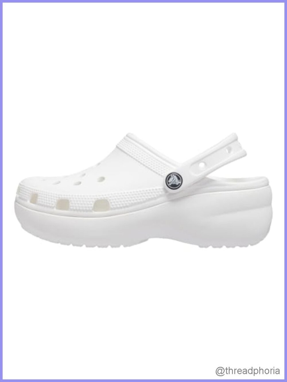 Crocs Classic Platform Clog Pull-On Waterproof Comfort Shoes